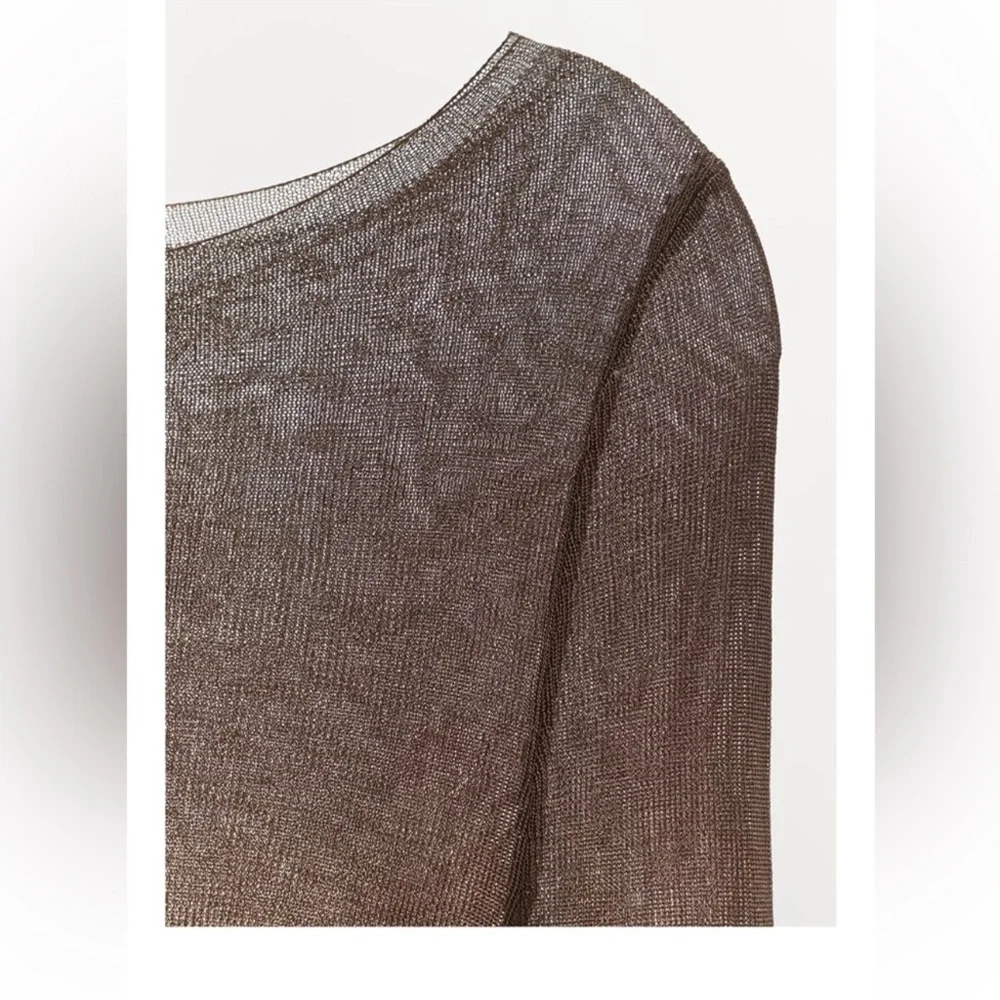 ZARA 100% VISCOSE KNIT BODYSUIT - Picture 4 of 10